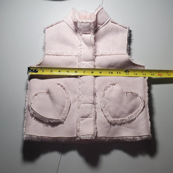 Gymboree Faux Suede Pink Vest Sz M (4 yrs) - Picture 7 of 16